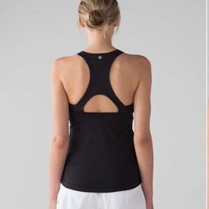 Lululemon Size 4 Final Lap Tank Top Black